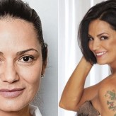 A maquiagem de Luiza Brunet A maquiagem de Luiza Brunet